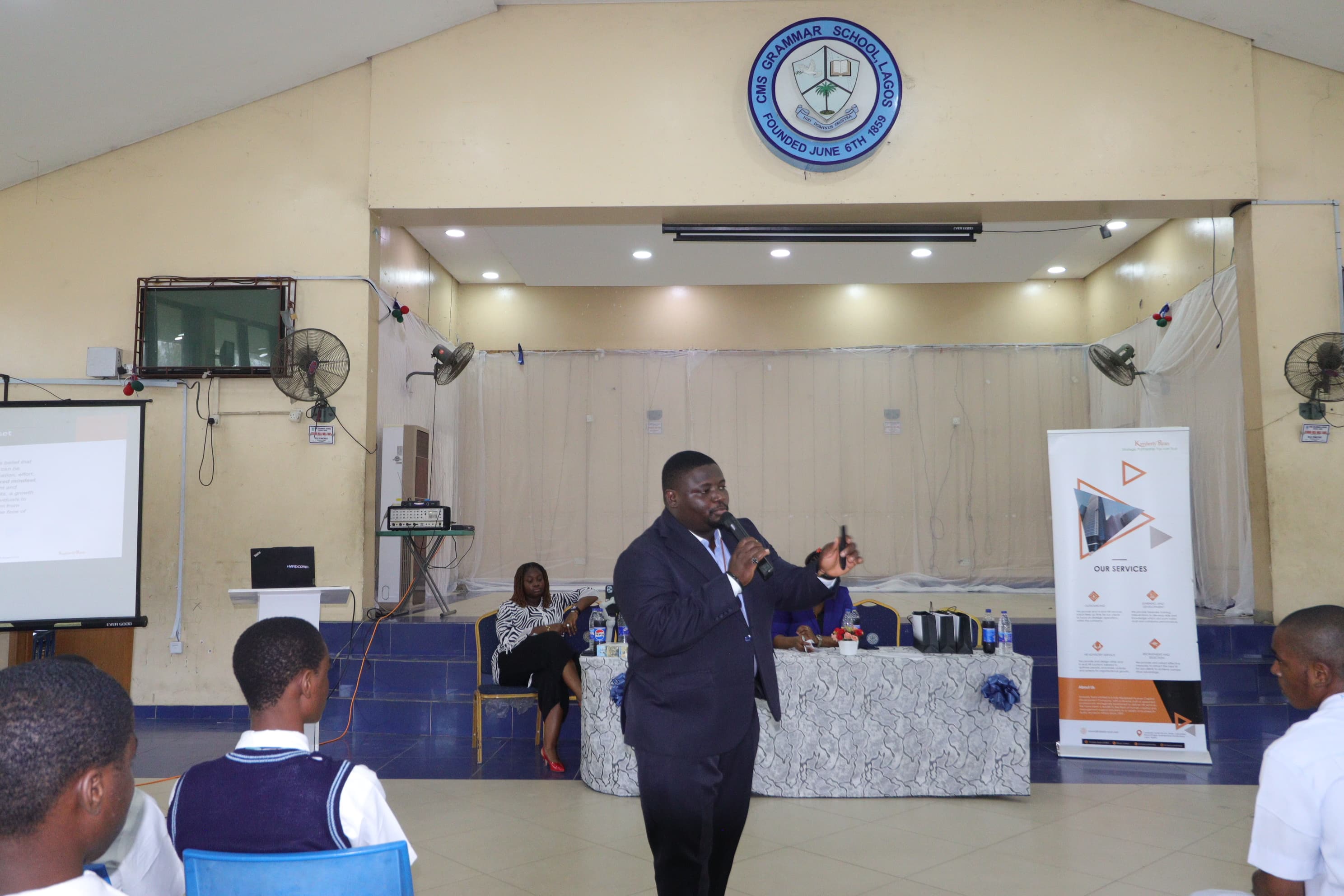 KRSR at CMS grammar school