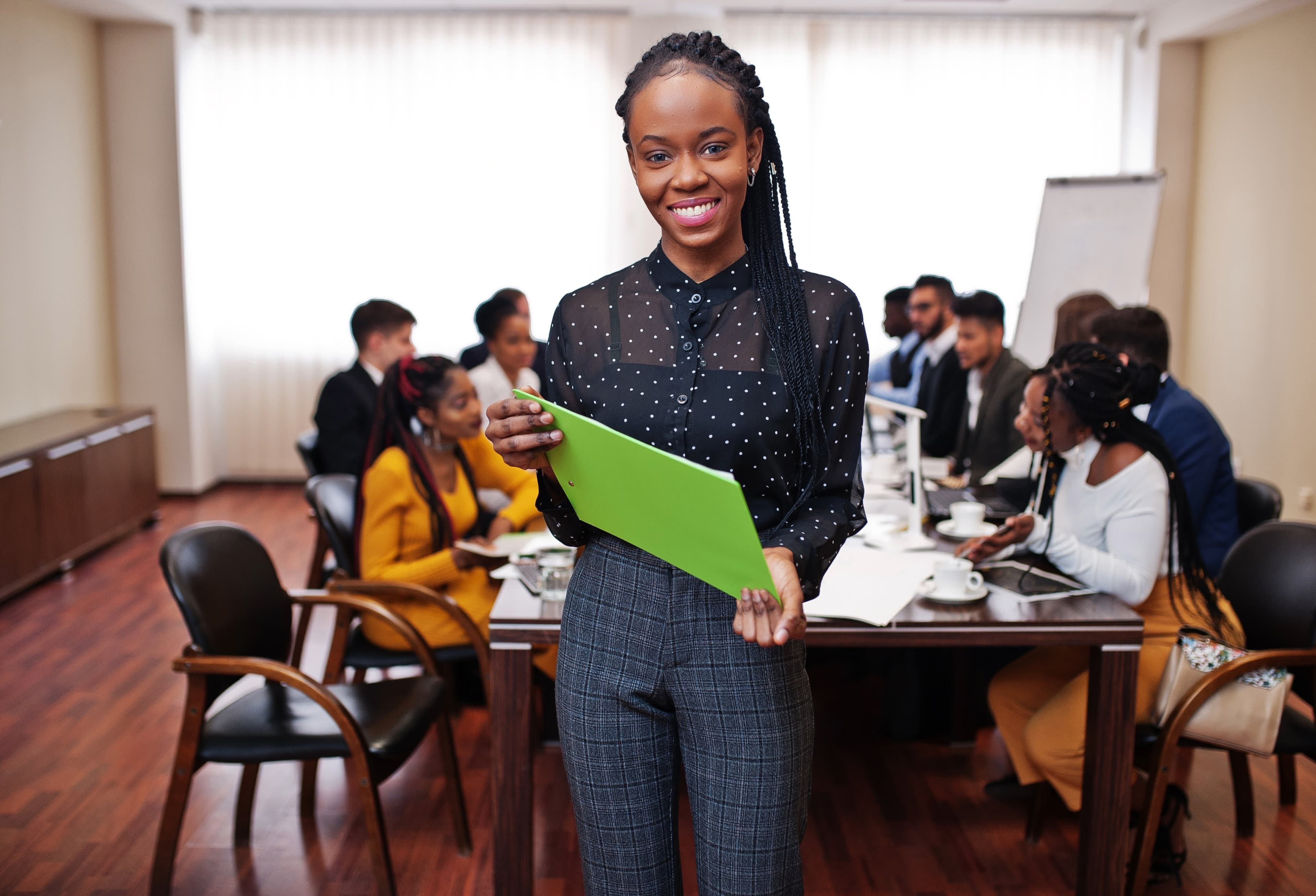 Outsourcing - Professional team in modern office