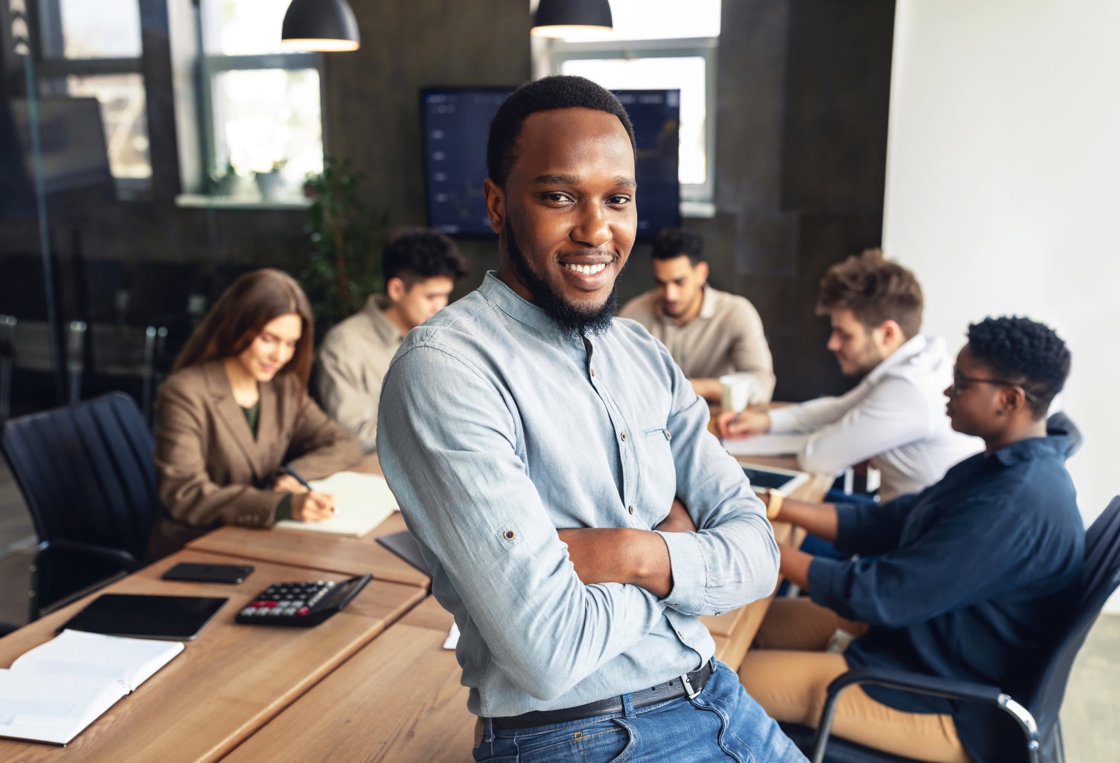 Process outsourcing - Professional in modern office